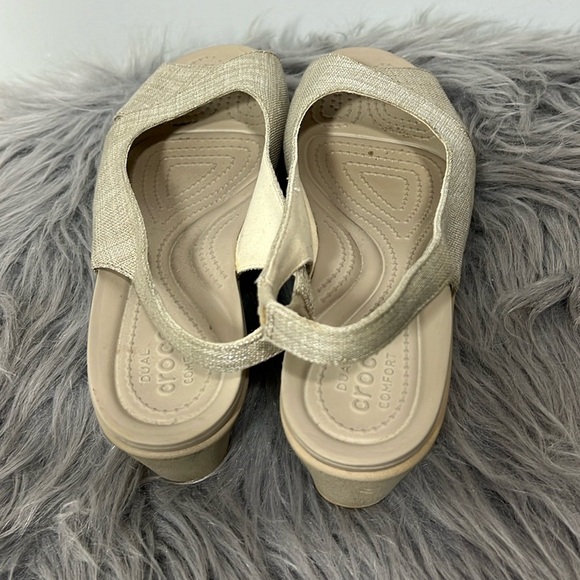 CROCS  DUAL CROCS COMFORT  SANDALS SIZE 8W - Picture 5 of 7